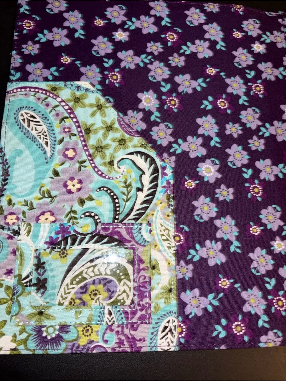 Marie collection Floral & Paisley Fabric Portfolio Padfolio with Lined Notepad